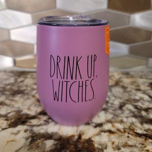 NWT Rae Dunn Drink Up Witches 12 ounce oz Stainless Steel Tumbler Mug Halloween